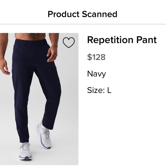 ALO Yoga Men's repetition pant , navy color , genuine price is low no more low - Picture 1 of 6
